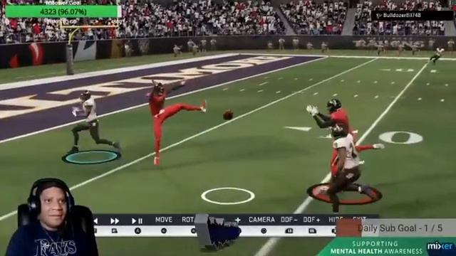 EA Madden 20 Mark Ingram catches Tipped TD Pass for OT Thiller WIn