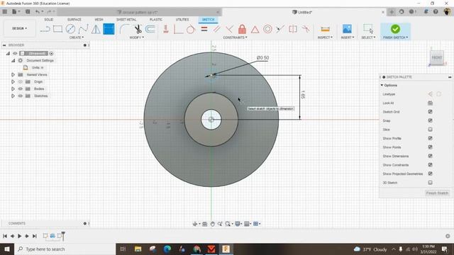 Using the Circular Pattern with Fusion 360