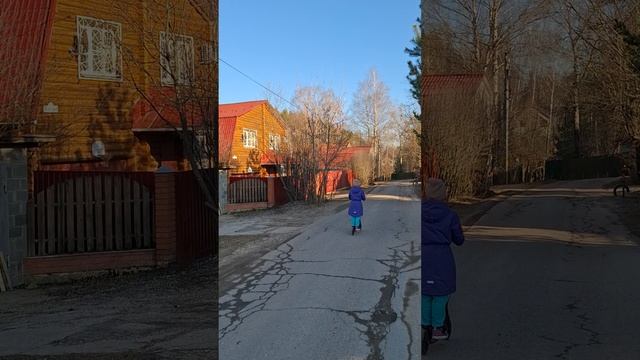 Много разных домишек по пути❤️