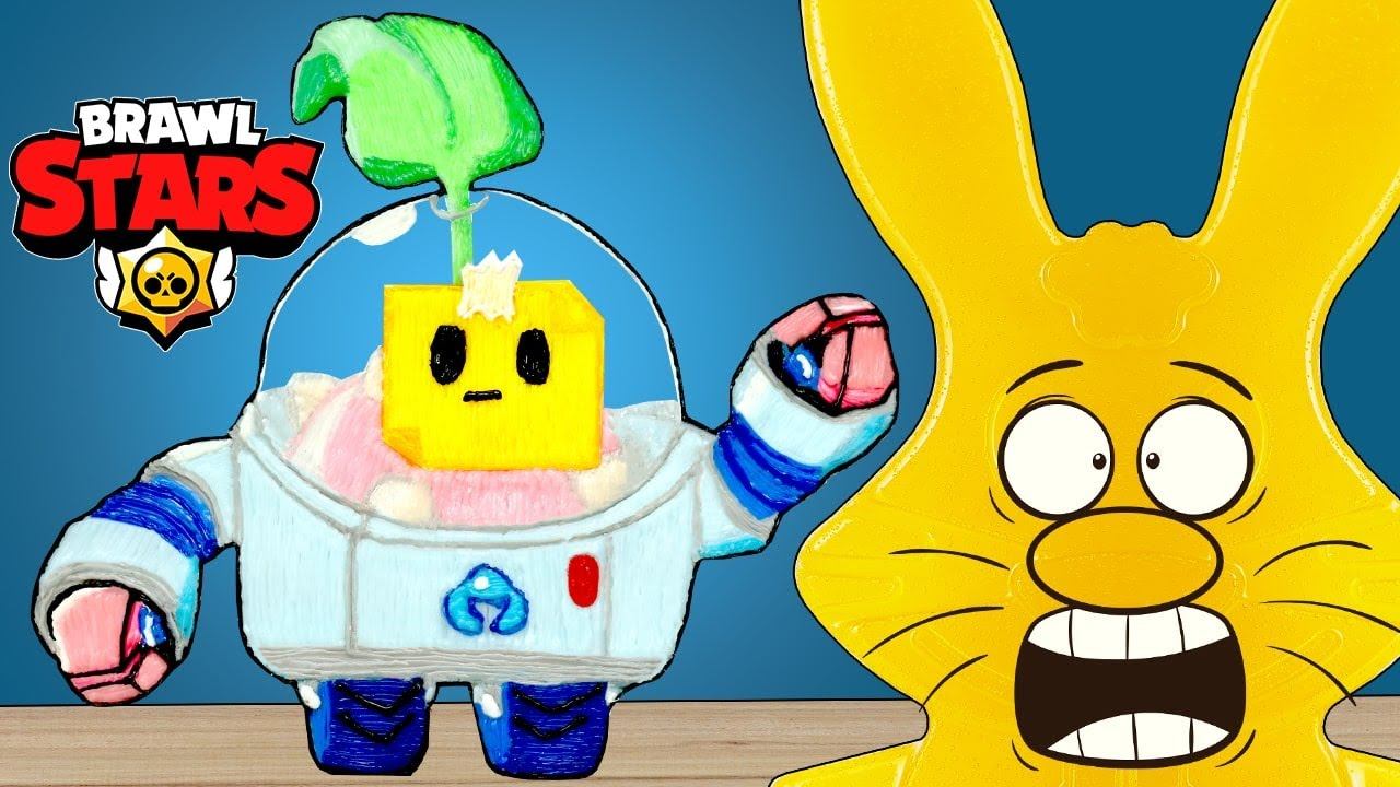 СПРАУТ ИЗ БРАВЛ СТАРС И ЖЕЛЕЙНЫЙ ЗАЯЦ ХАРИТОН BRAWL STARS