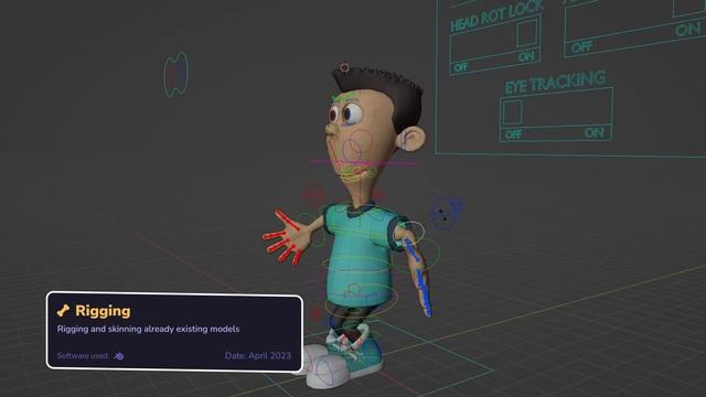 My 2023 Demo Reel (3D generalist, rigging & animation)