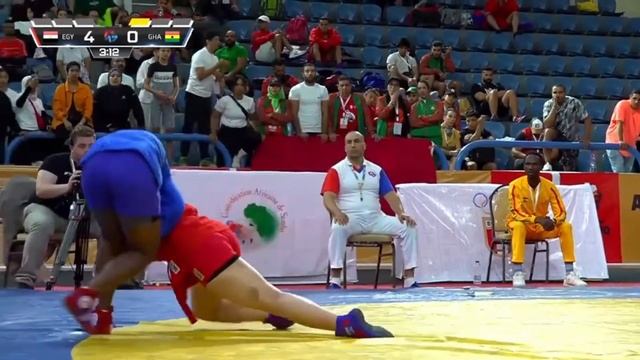 SHALABI (EGY) vs  KOTEY (GHA). African Sambo Championships 2024