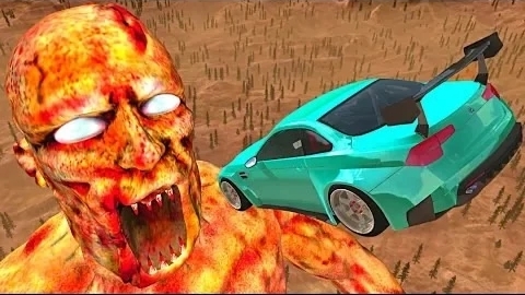Реалистичные падения автомобиля с обрыва  - Крушения BeamNG Drive#55