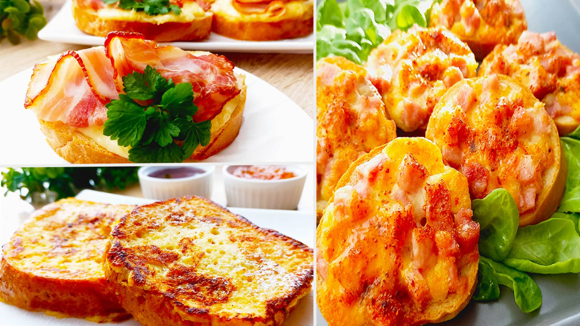 Идеальные бутерброды 🔥 на завтрак ! Сытные и очень вкусные! ТОП-3 рецепта!