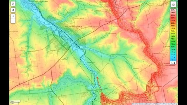 Северо-западнее Торецка на 12 апреля