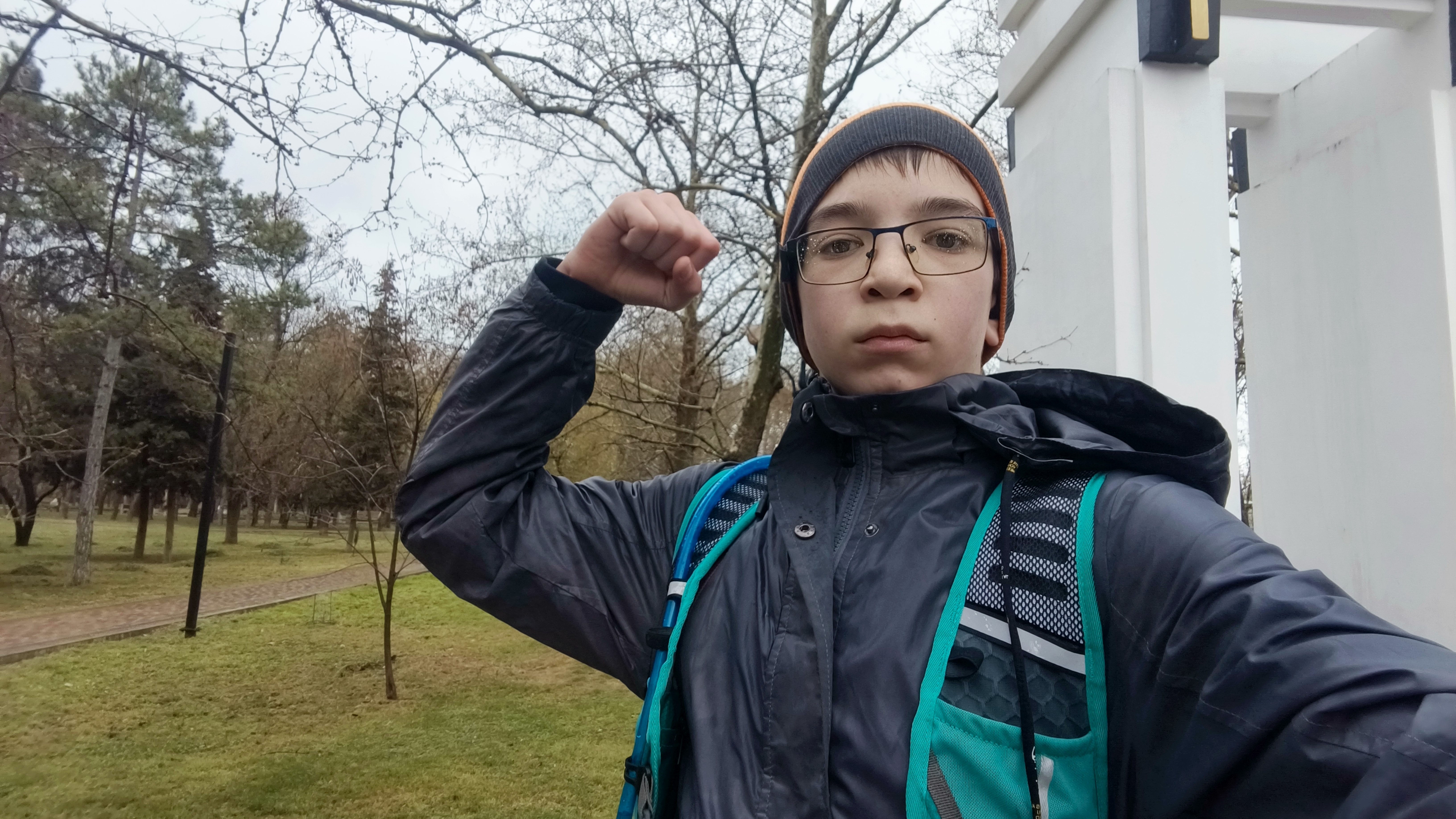 Бег под дождиком