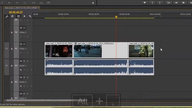 Slide Clip Selection left/right - Premiere Pro CC Keyboard shortcut