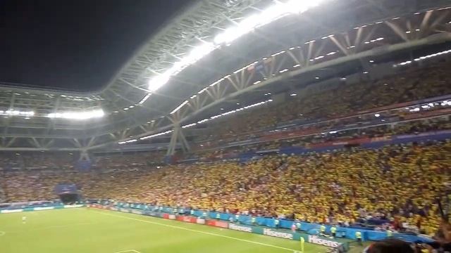 Казань-Арена празднует второй ГОЛ Колумбийцев!!! Польша-Колумбия 0-2.ЧМ2018. Казань