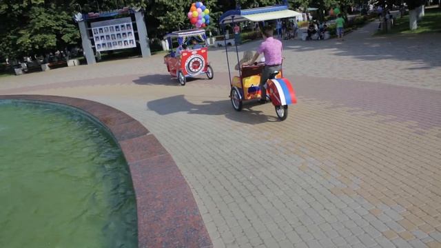 Рикше свадьба в Армавире на велорикшах!!! Солнечная свадьба!!!