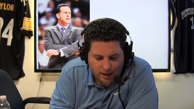 Pitt Coach Jamie Dixon with Kevin Gorman