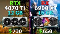 RTX 4070 Ti vs RX 6900 XT in 10 Games / 1440p