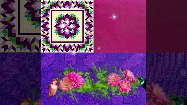 Новые ткани для лоскутного одеяла "Георгины"