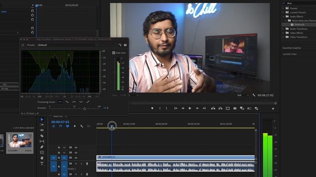 how to REMOVE NOISE from AUDIO easily in ADOBE PREMIERE PRO Hindi