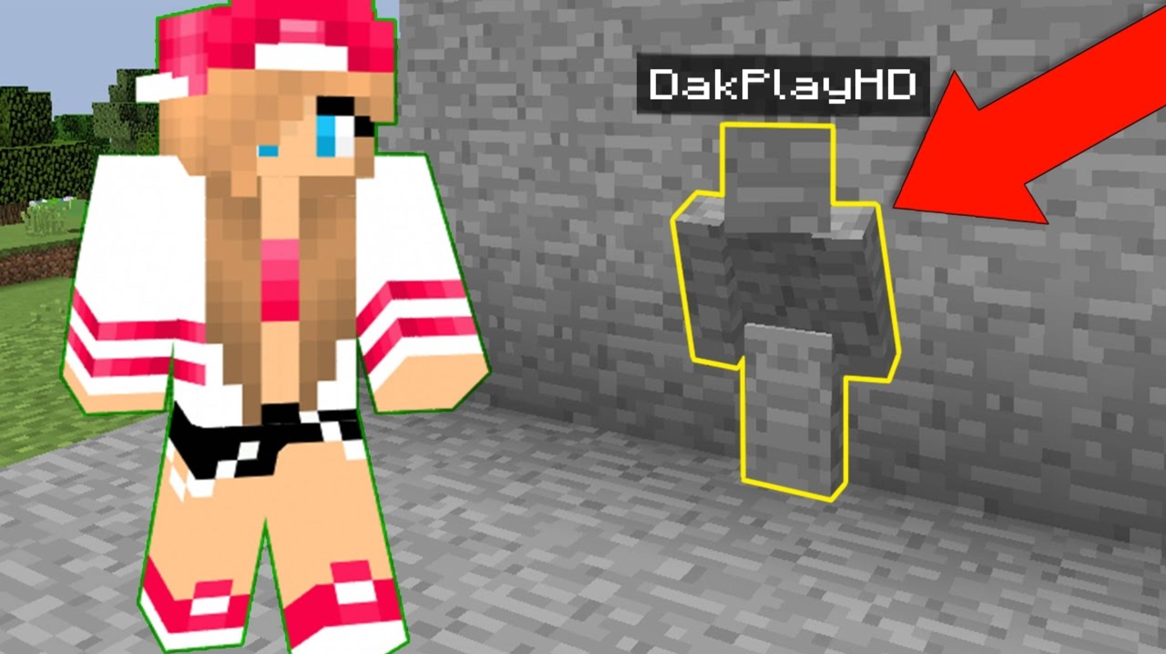 НЕ УВИДЕЛА_ Я КАМЕНЬ_ - ТРОЛЛИНГ ИГРОКОВ БЛОКАМИ НА СКАЙВАРСЕ В MINECRAFT