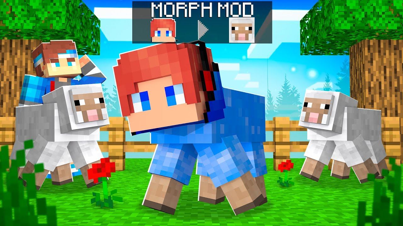 Я Использовал MORPH MOD для ЧИТЕРСТВА в Прятках Майнкрафт!