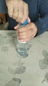 Опыт с бутылкой воды