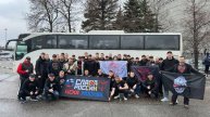 Первый международный выезд наших ребят из "Северной трибуны" 🚌 !!!