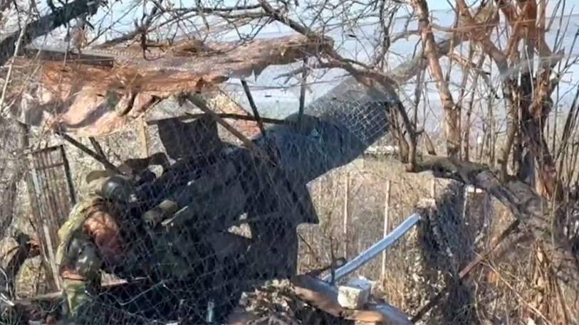 Расчет орудия М-74 уничтожил пункт управления БПЛА ВСУ в районе Часового Яра