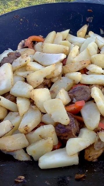 #мясо #картошка #овощи #садж