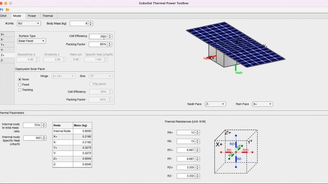 CubeSat Thermal Power Toolbox Presentation  - MATLAB App