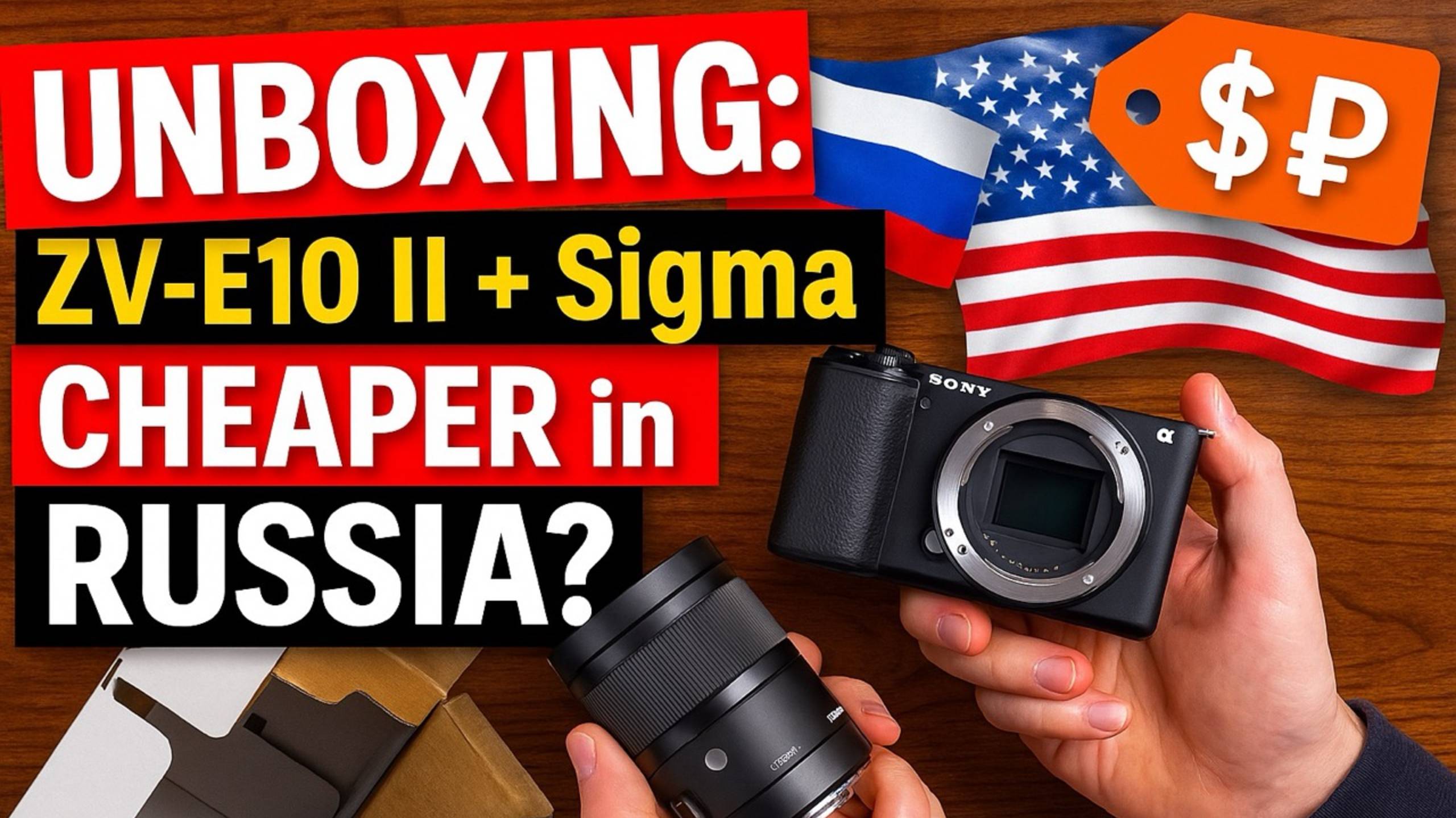 🎥 "Sony ZV-E10 II Unboxing – It’s CHEAPER in Russia Than the USA!" 🇷🇺 vs 🇺🇸