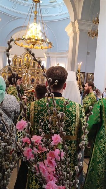 Вход Господень в Иерусалим. Омский каф. Успенский собор. Вечернее Богослужение. Митрополит Дионисий.