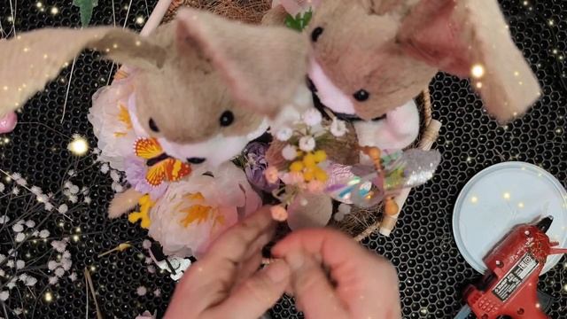 МК зайчики из сена