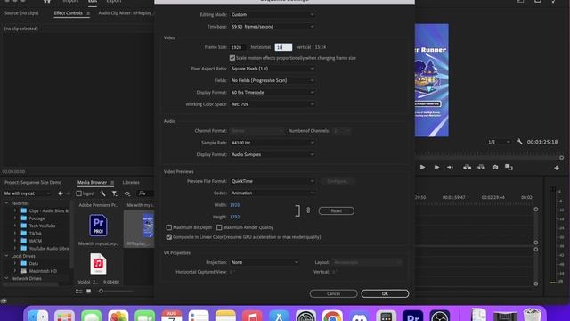 How To Increase Sequence Frame Size & Change Aspect Ratio - Premiere Pro