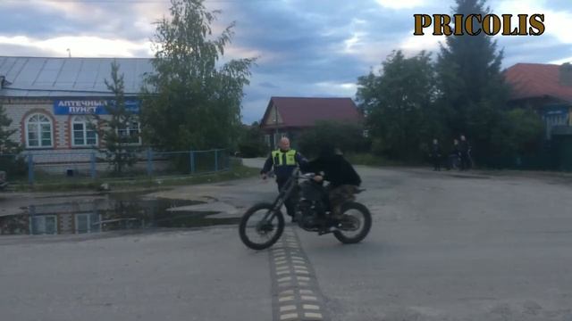 Угон мото от ДПС