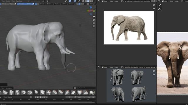 Создание новой геометрии с помощью маски Blender
