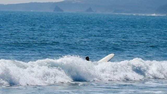 Серфингистка, бухта Лазурная, Владивосток