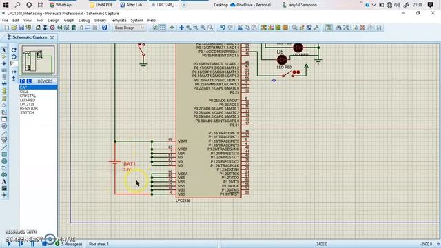 ARM7 - LPC2148 - Keil and Proteus - LED Controlled by Switch -  Part II
