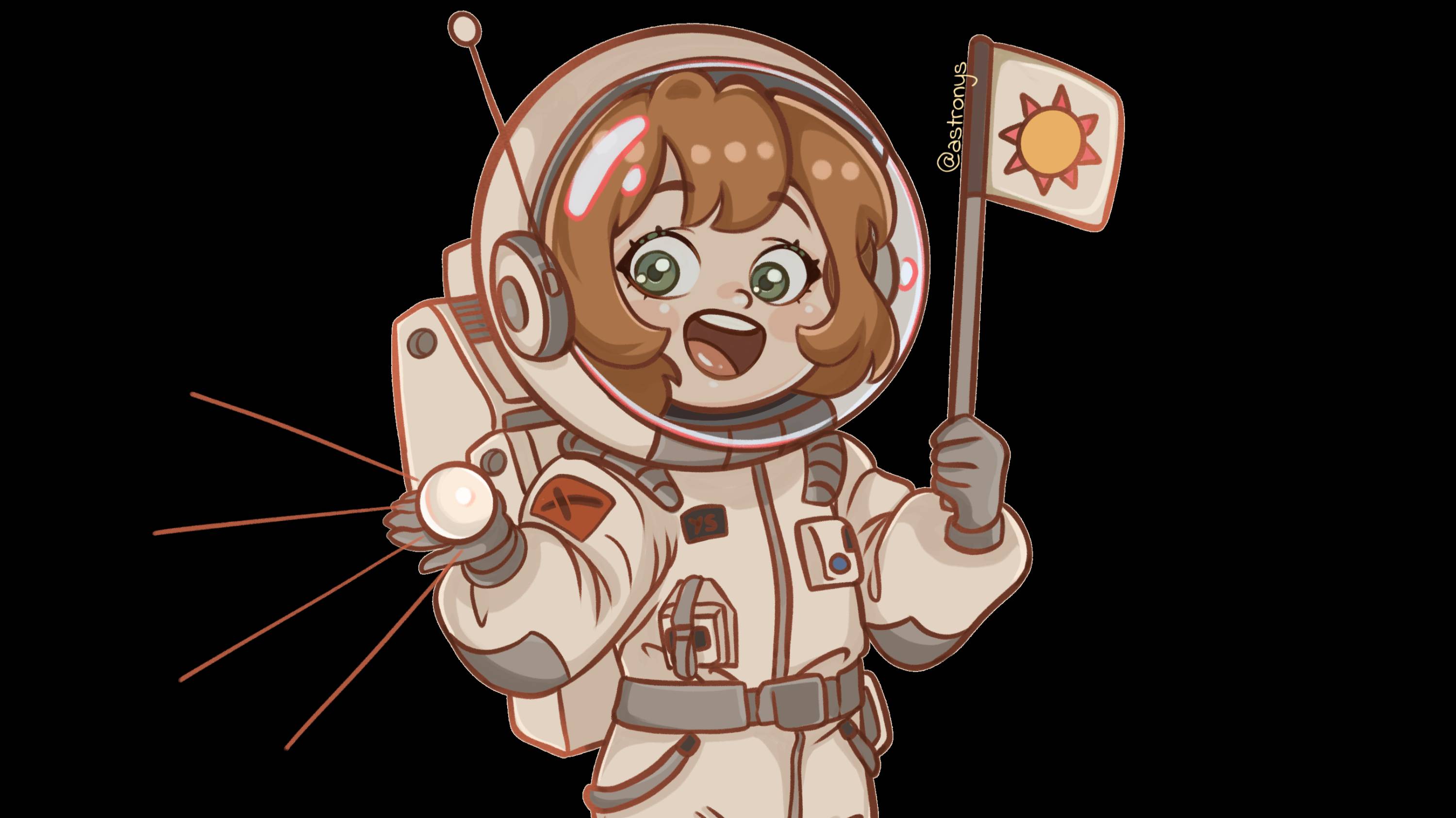 speedpaint cosmonaut / скоростное рисование космонавтки)