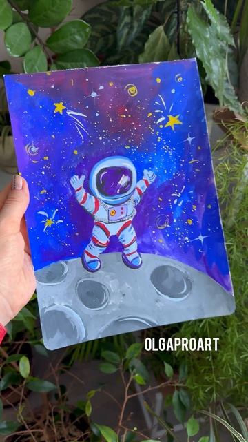 Рисунок на День космонавтики