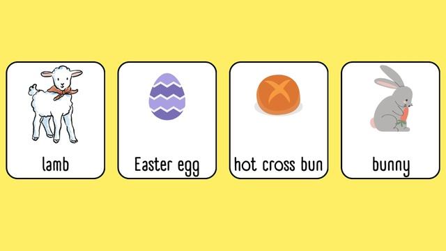Easter Vocabulary for kids _ Memory Game