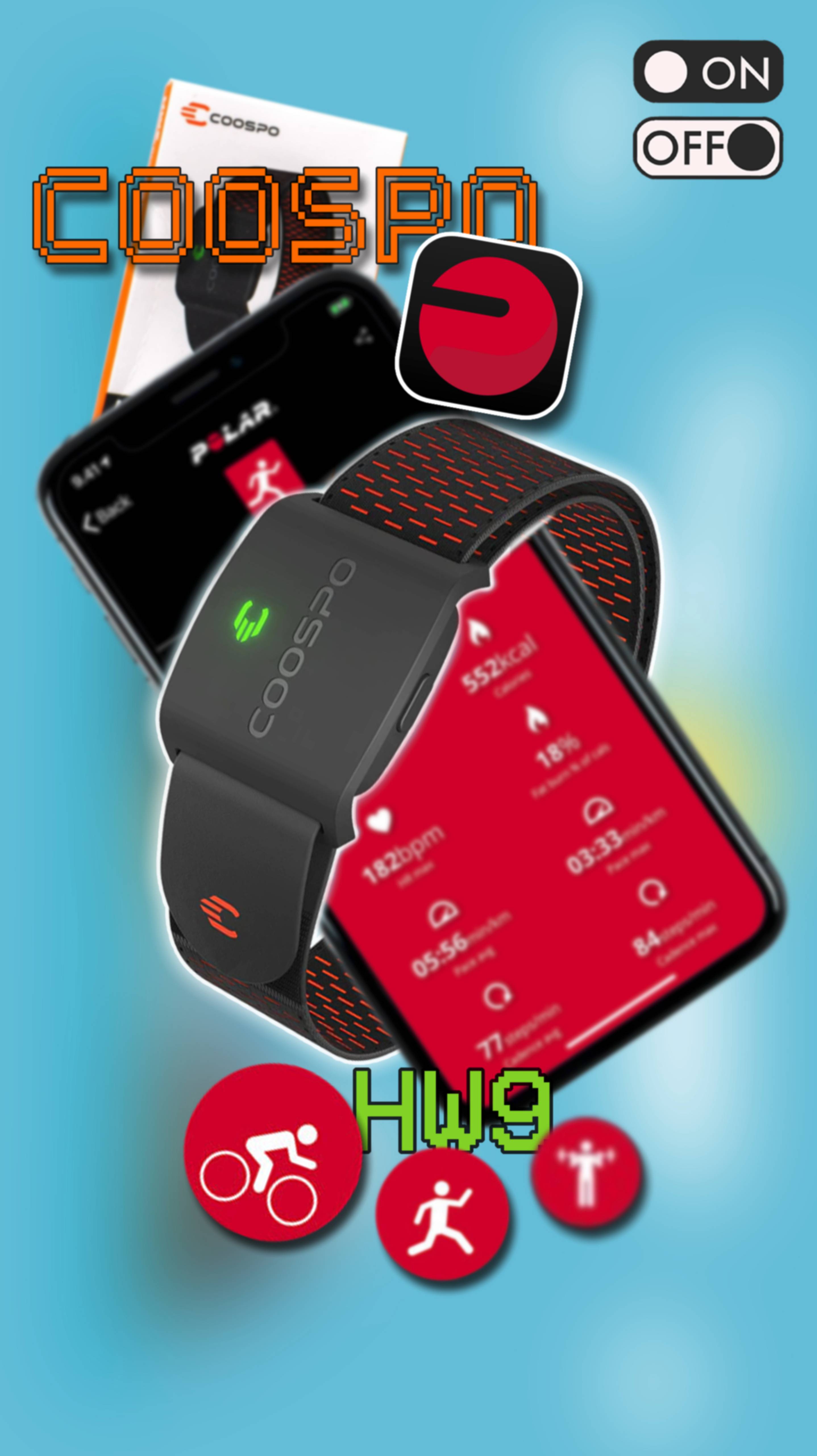 Armband Heart Rate Monitor Coospo HW9 | Наручный пульсометр + Unboxing ASMR