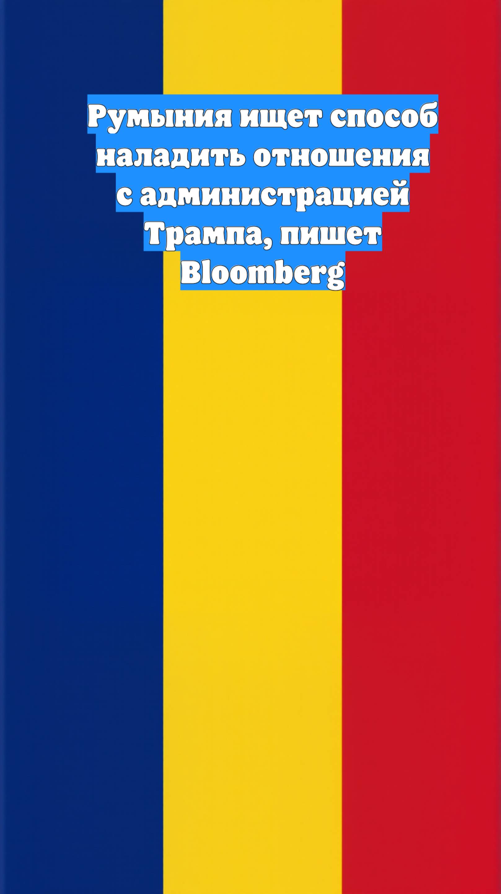 Румыния ищет способ наладить отношения с администрацией Трампа, пишет Bloomberg