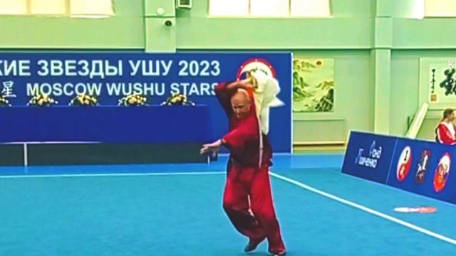 Тунбэй Ма на соревнованиях Moscow Wushu Stars 2023.