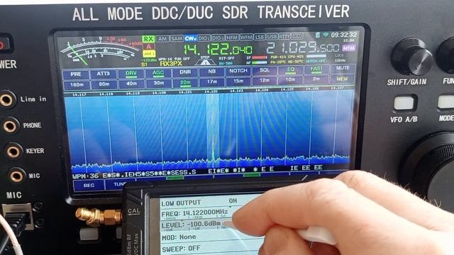 Wolf 7", Тест чувствительности трансивера на прием. По УМ тут - @pa_tuner_1000wt