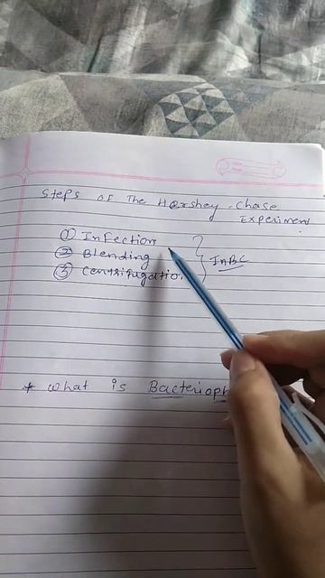 12 th Biology Steps of The Hershey & Chase Experiment