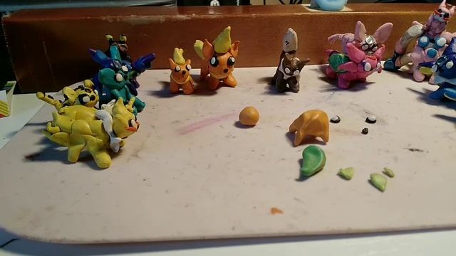 Leafeon покемон , лепка