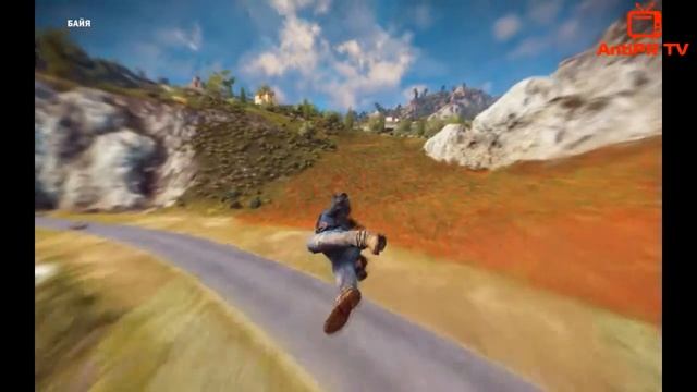 Flying with wingsuit in Just Cause 3