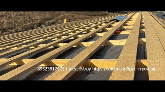 Возводим дом из клееного бруса в Кп Русская усадьба