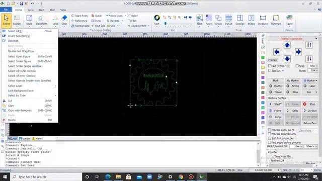 CYPCUT CONVERTING JPEG TO DXF DRAWING  SET UP LEAD LINE AND LAYER PARAMETER