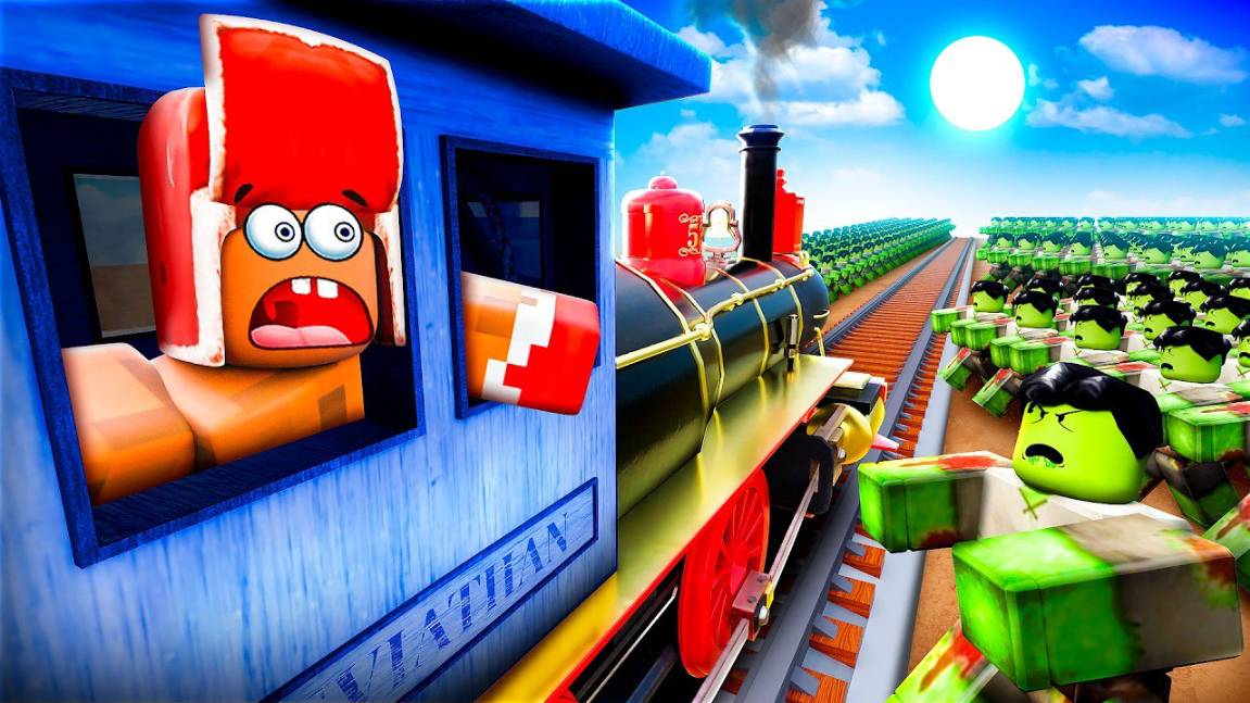 🚂 1000 КМ НА ПОЕЗДЕ СКВОЗЬ ЗОМБИ АПОКАЛИПСИС! МЫ ЕДВА ВЫЖИЛИ В РОБЛОКС 😱 ВЛАДУС