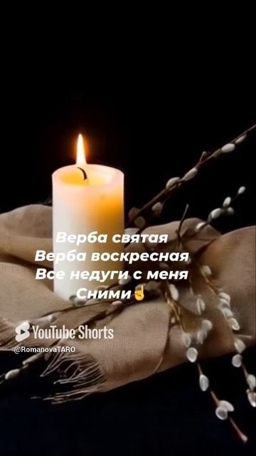 🔥Верба святая 🙏Верба воскресная 🙏Все недуги с меня сними🔥 #молитвы #защитнаямагия #таро