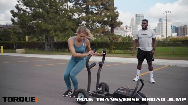 TANK M1 Push Sled Exercises Tank Transverse Broad Jump / Wellness Pro