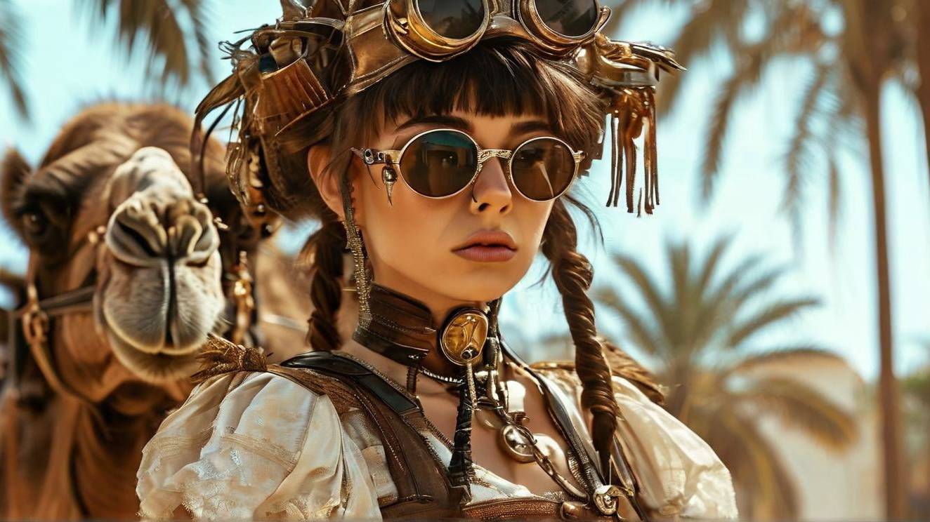 The wind's alchemy. Steampunk Ai Video.
