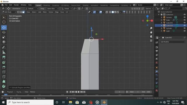 Modeling a knife in blender 2.9