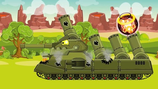 Mega BOSS Vs Ratte Mortar - Cartoons about tanks